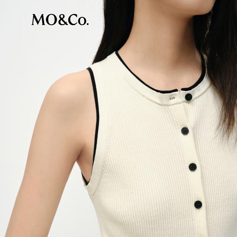 MO&Co. Tencel Blend Slim Fit Knit Vest