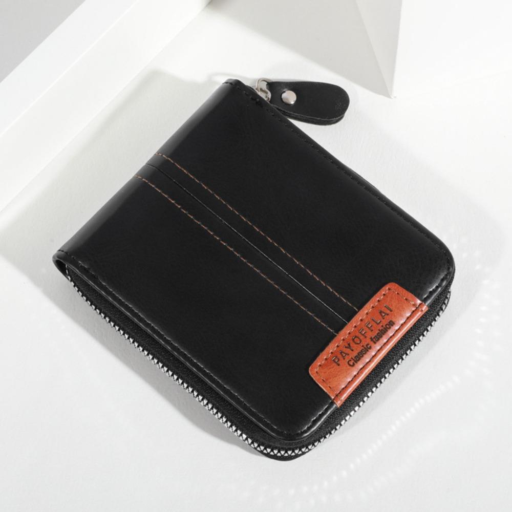 

PU Leather Business Wallet Fold Student Purse New Men s Wallet Card Bag чёрный