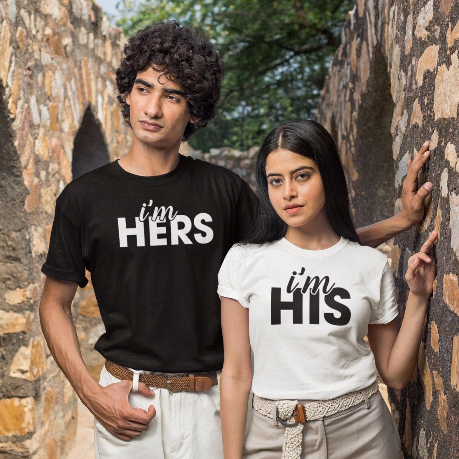 His and Hers Matching T Shirts Mr & Mrs Couples Gift Anniversary Gift Printed T 3XL