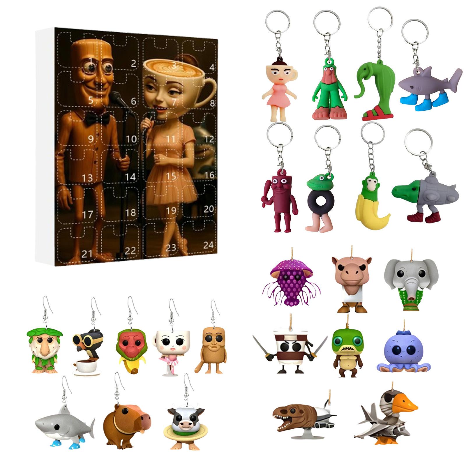 

1pc 2D Christmas Gift Arrival Festival Calendar Christmas Tree Decoration Acrylic Pendant One Size