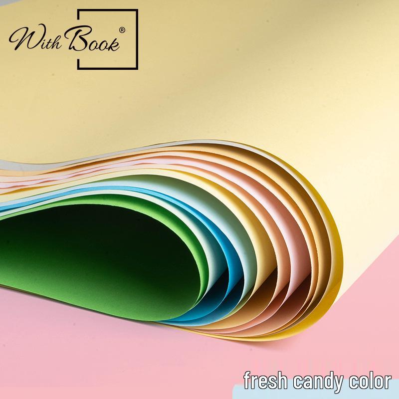 Macaron Color Series: Pearlescent Matte Candy Paper In Light Yellow, Green & Blue for Crafting