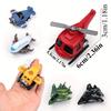 6pcs Mini Pull Back Airplanes Vehicle Playset Toy Boy Toddler Plane Set Helicopters Stealth Bombers Fighter Jets Aircraft Planes