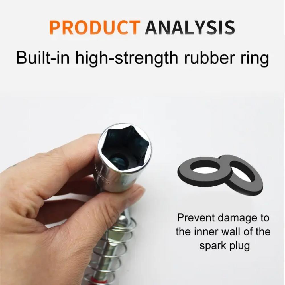 Bougiesleutel 360 Graden Bougie Verwijderingsdop Sleutel Auto Auto Reparatiegereedschap 14mm 16mm 21mm Universeel