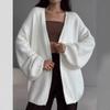 Lazy Wind Knitted Cardigan Women's Clothing Autumn and Winter New Loose Casual Versatile Sweater Jacket Women