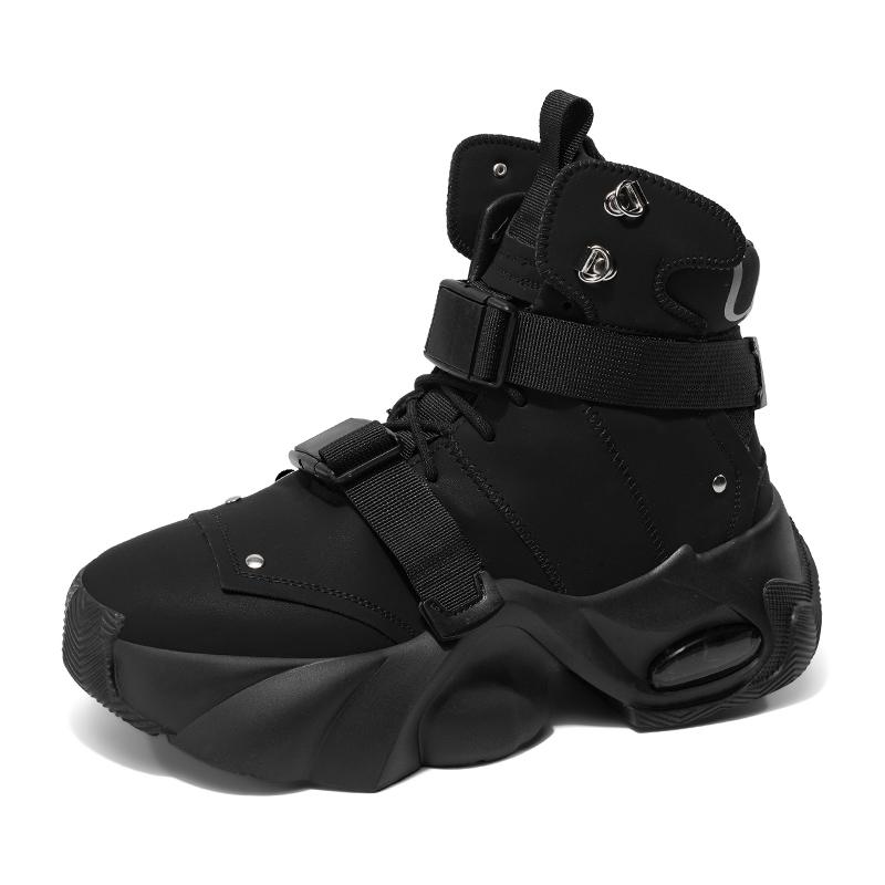 Sneakers Alte Bianche alla Moda Uomo Sneakers Casual Scarpe Comode con Plateau Uomo Scarpe di Design Streetwear Zapatillas Hombre