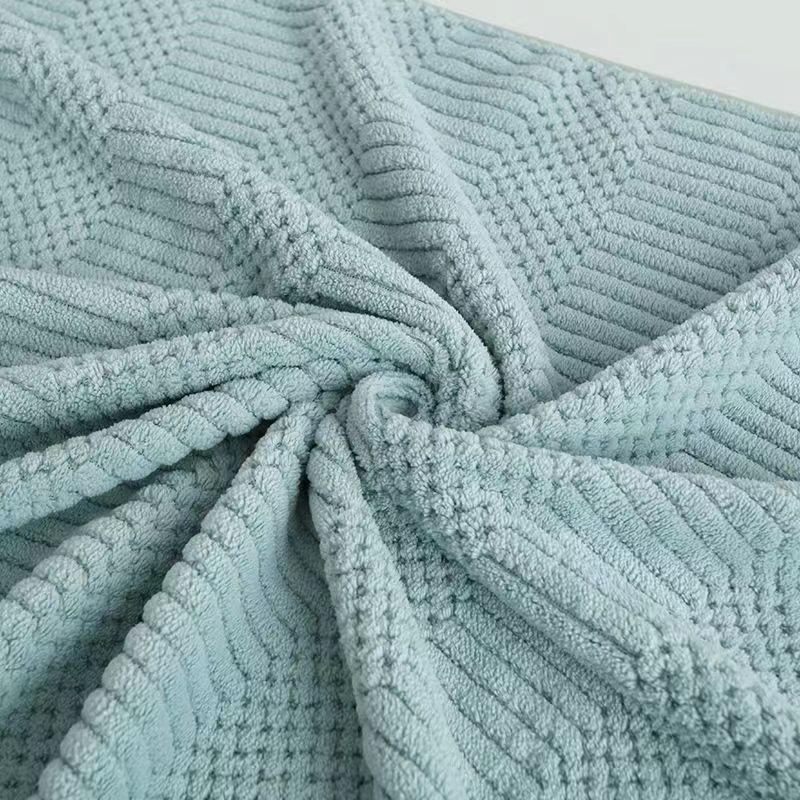 2 Sets of Bath Towels, Household Pure Cotton Absorbent Quick Drying Towels, Facial Towels