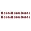 Cherry Red Cat‑Eye Minimalist Solid Color Elegant Western‑Style Removable Press‑On Nails, 30Pcs