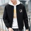 Men's Jacket Light Luxury Trendy Brand Embroidered Men's Jacket Autumn Fit Casual Youth Simple Stand-up Collar Baseball Jersey