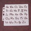 2PCS DIY Alphabet Letter Stencils Template Painting Scrapbooking Embossing Stamping