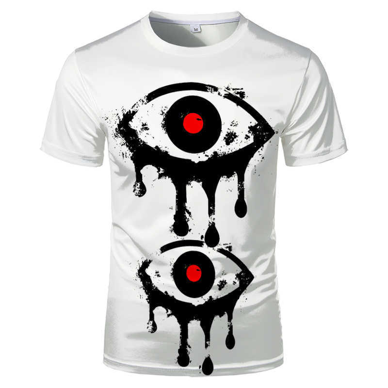 Harajuku Anime Ahegao Série 3D Potisk Pánské a Dámské Tričko Letní Streetwear O-Výstřih Krátký Rukáv Top Volné Oblečení pro Páry