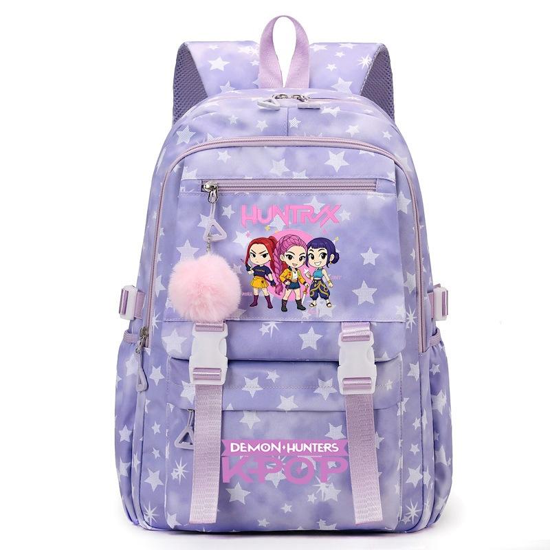Zaino per Scuola Cartone Animato Kpop Studente Grande Capacità Zaino Ragazza Zaino Scolastico