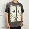 Saint Mxxxxxx Human Fear T-Shirt Vintage Black Men Streetwear SM-S22-0000-011