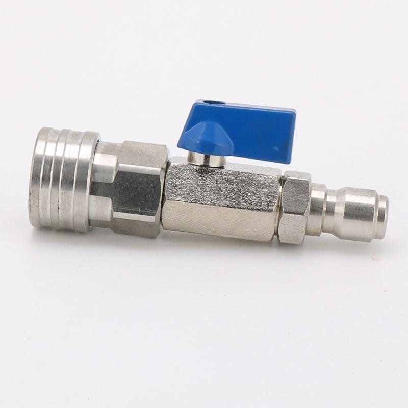 Hose Control Water Flows Switches 3/8 or 1/4inch Quick Connect Fittings High Pressure Washer Ball Valves Enduring
