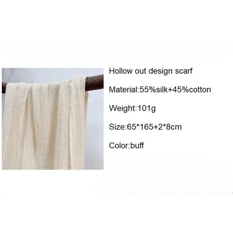 Fashion Soft Scarf For Women Hollow Out Design Scarf