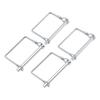 4PCS Trailer Coupler Pin Zinc Plated Iron Shaft Locking Hitch Pin Safety Coupler Pin 0.25in Diameter 2.76in Long