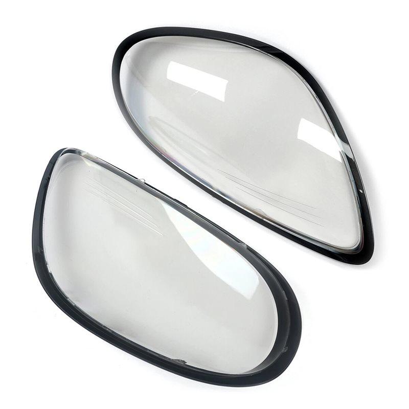 For Boxster Cayman 981 2013-2016 Front Headlight Lens Headlamp Cover Transparent Lampshade Car Light Shell Parts