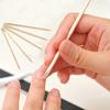 100Pcs Wooden Cuticle Pusher Remover Nail Art Design Orange Wood Sticks Tools