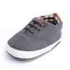 Baby Jungen Canvas Schuhe Weiche Sohle Rutschfest Klassischer Stil Lauflernschuhe Kariertes Patchwork Einfarbig Sportliche Sneaker