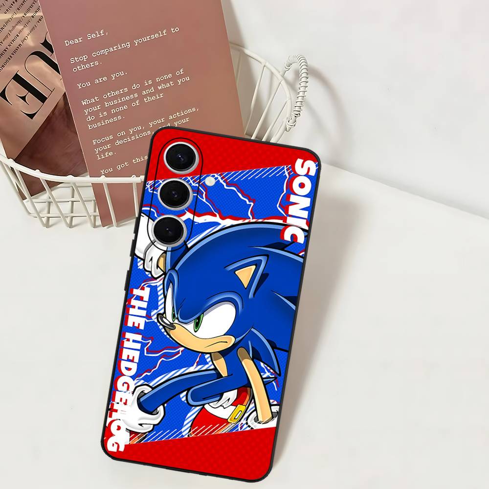 S-SonicS Anime Phone Case For Samsung S 24 Fe 25 Ultra Plus 20 Lite 21 30 22 23 24 22 Ultra 5G Fundas