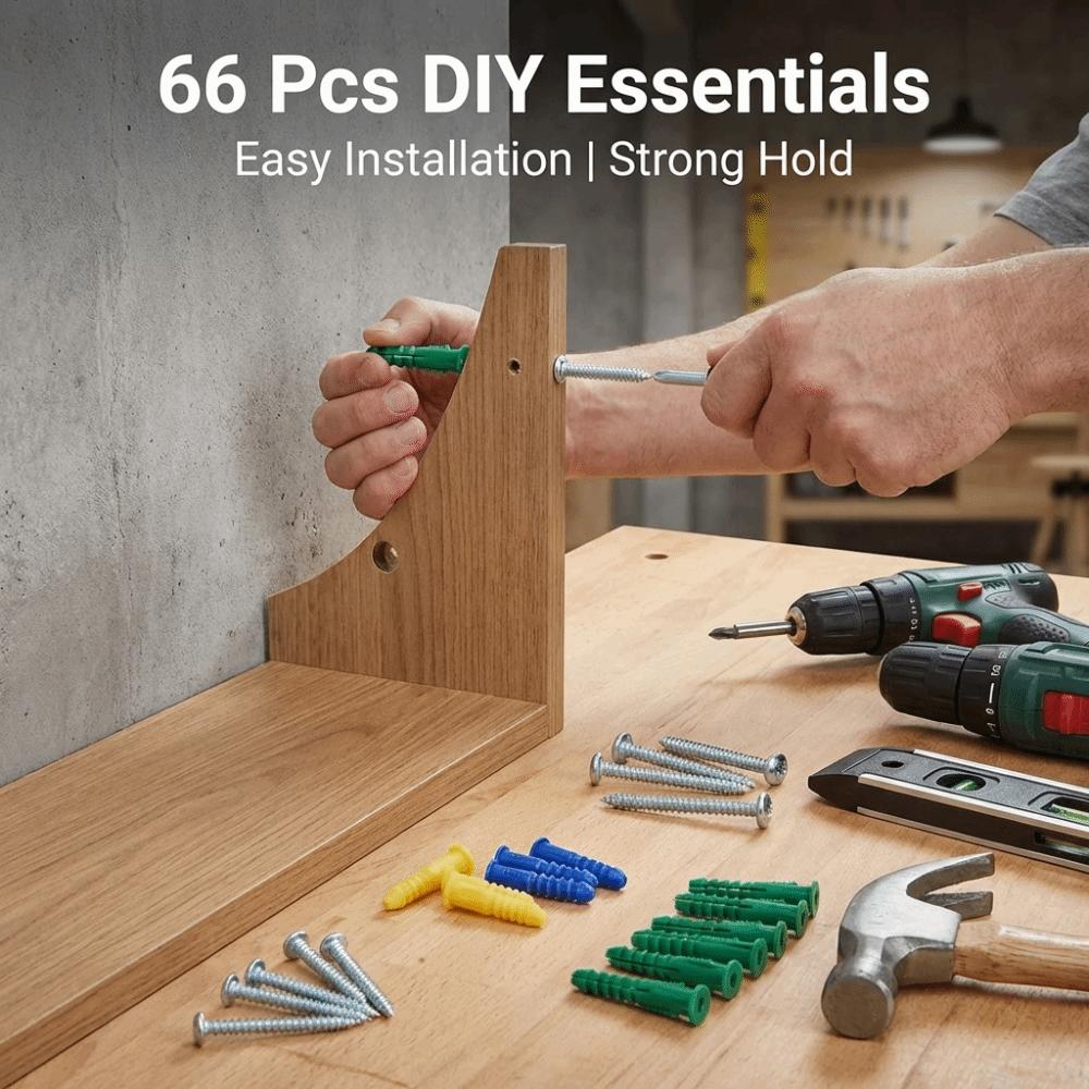 Plastic Material Wall Anchors Stable Hardness Durable Construction Expansion Plug Strong Grip Force Smooth Cutting
