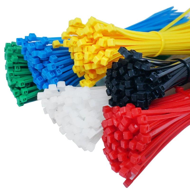 100 PCS 3mm*150mm Self-Locking Nylon Wire Cable Zip Ties Organiser Fasten Cable White Black Yellow Green Cable Ties