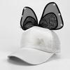 Big Bow  Summer Kids Black White Pink Lace Floral Ear Baseball Caps With  Children Sun Hats Princess