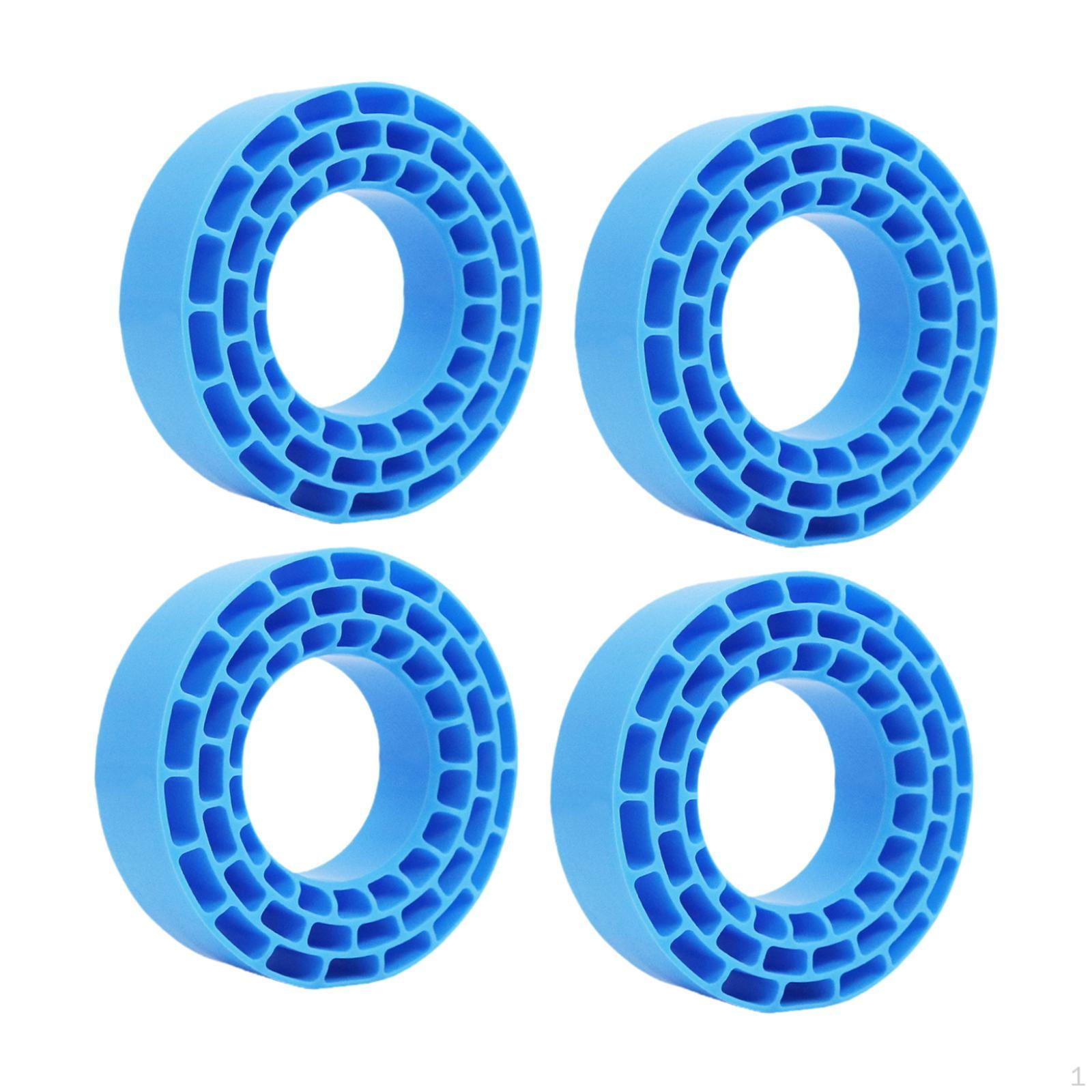 

4 шт. Вставки в шини для 1/10 RC гусеничних вантажівок, аксесуари масштабу 1:10, замінює 1:10 Частина автомобіля синій