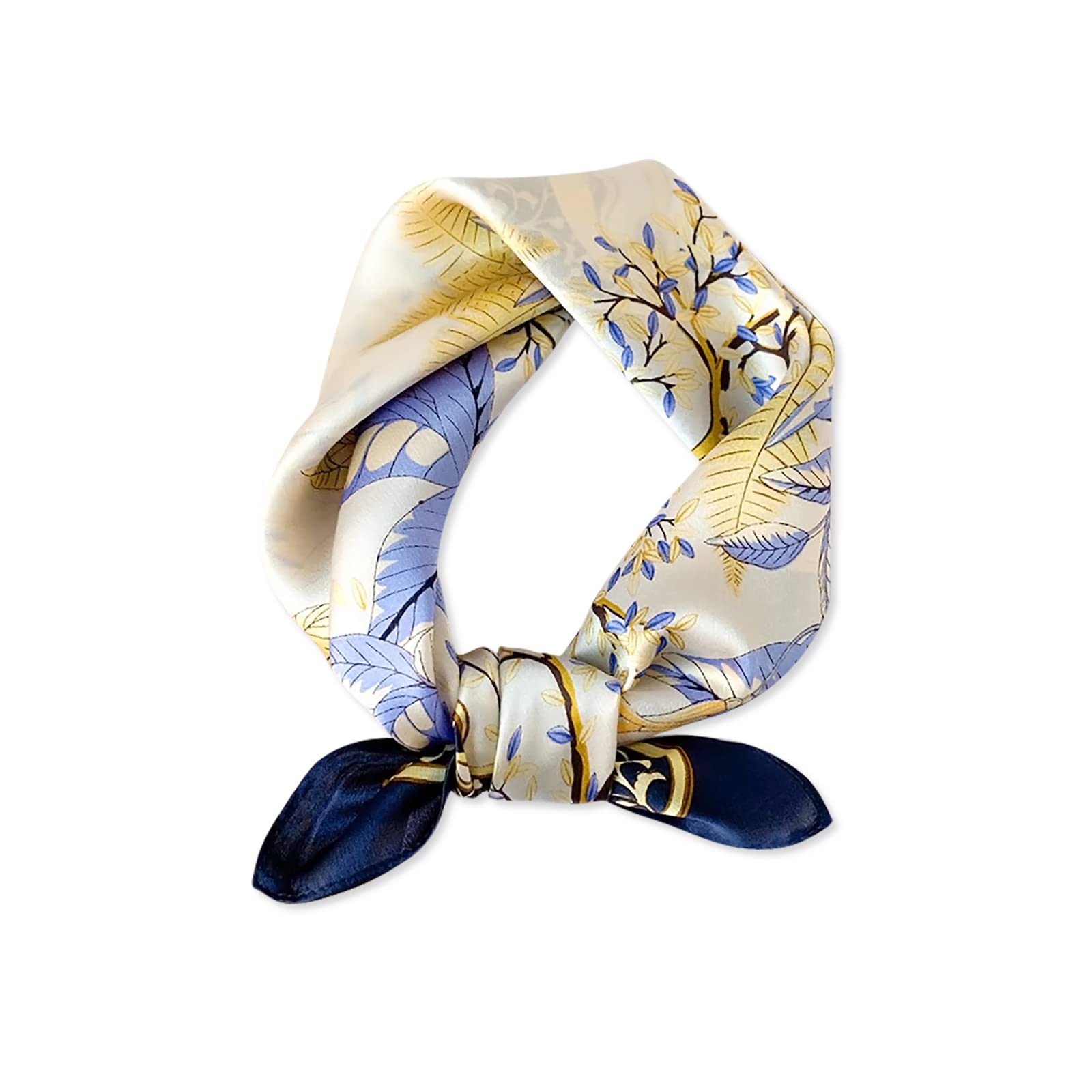 

LumiSyne Silk Elegant Artistic Print Maple Leaf Square Satin Silk Stylish Hair Perfect for or as a Gift Women s Scarf, Scarf, Neckerchief,