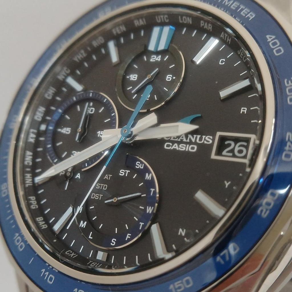 Used CASIO OCEANUS OCW-S7000 Solar Radio-Controlled Watch