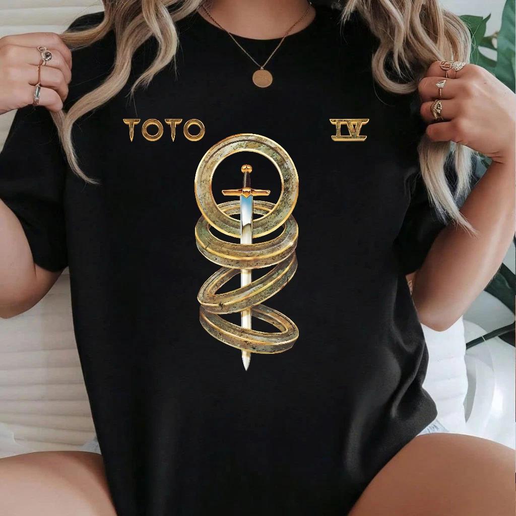 

TOTO IV Album Cover T-Shirt, Short Sleeve, Size S-4XL, Gift Shirt AG567 3XL