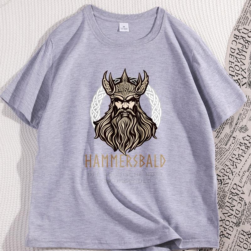 Vintage Head God T-Shirt Lässig Rundhals Baumwolle Kurzarm T-Shirt Streetwear Lockerer Schnitt Grafik T-Shirt Herrenkleidung Streetwear