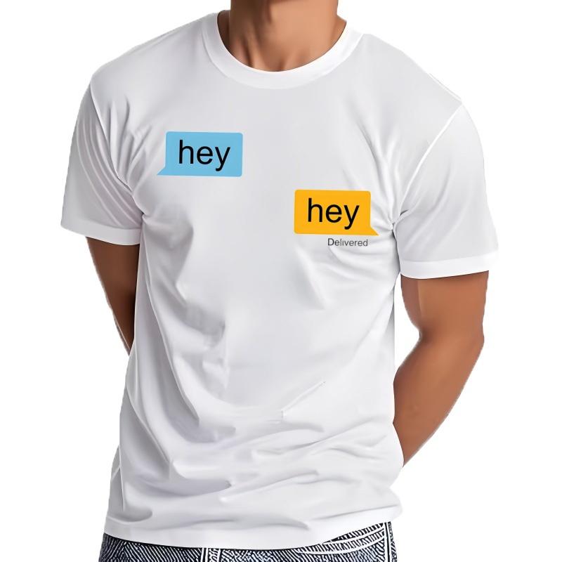 T-shirt For Men Large Size Streetwear Hey Grindr T-shirt Custom Design Sweat Ro