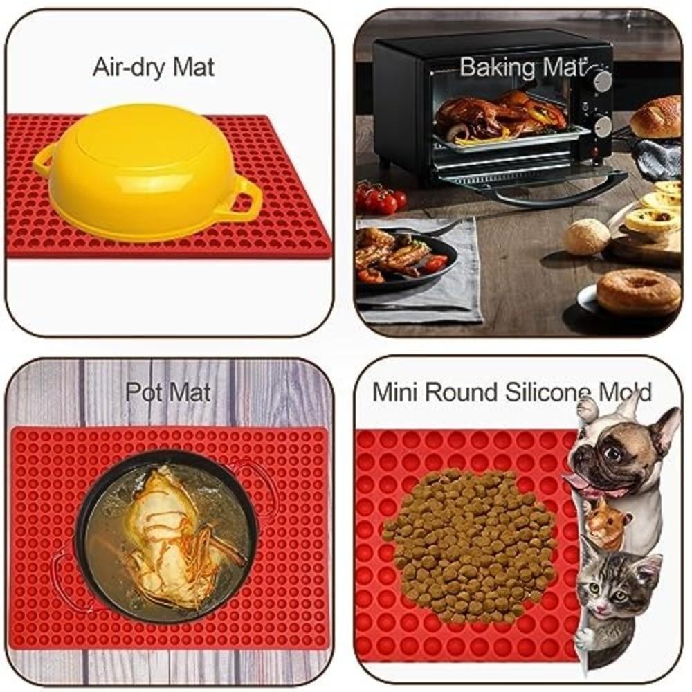 468 Mulden Backmatte Mini Halbkugel Hunde Leckerli Form Hochwertige Runde Silikonform Kochen