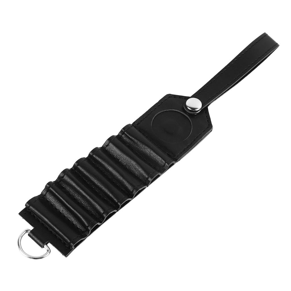 7 Holes Golf Ball Tee Holder PU Leather Golf Ball Stud Storage Container Golf Tee Carrier Pouch Bag