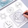 Angle Multifunctional Drawing Ruler Circle Maker Drawing Ruler Geometric Drawing Template