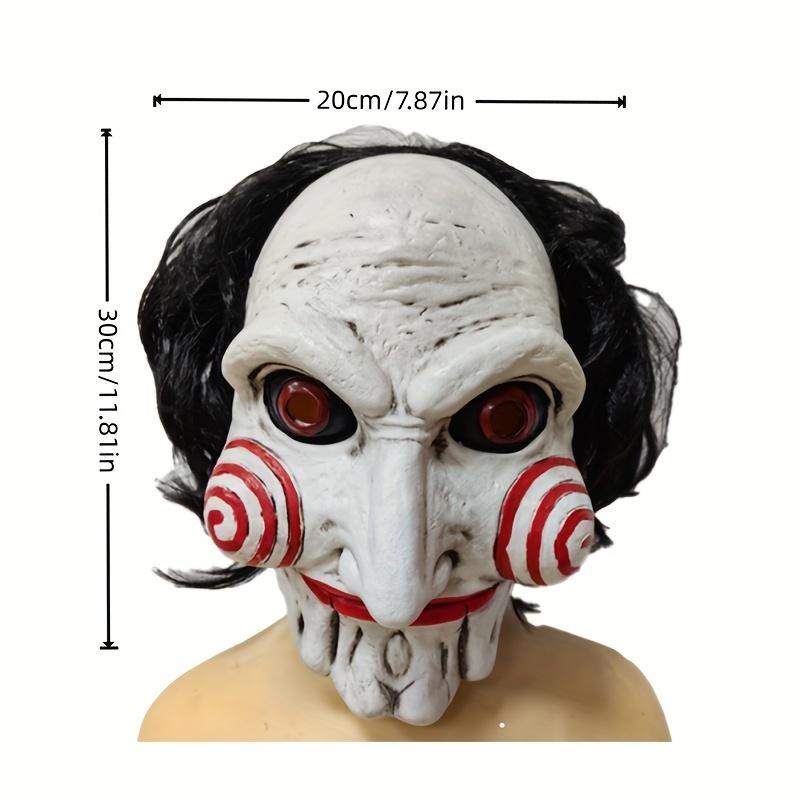 Latex Head Mask Halloween Spooky Performance Props Holiday Party Decoration Props Party Halloween Costume Horror Clown Saw Mask