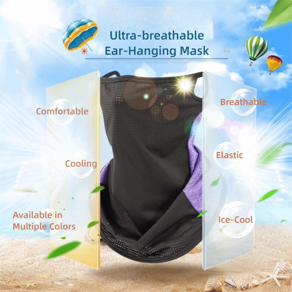 Ear-hanging Outdoor Cycling Neck Cover Breathable Triangle Scarf Riding Face Mask  Men Women