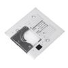 Straight Stitch Needle Plate Replacement Steel Throat Plate with Transparent Cover for Passport 2.0 