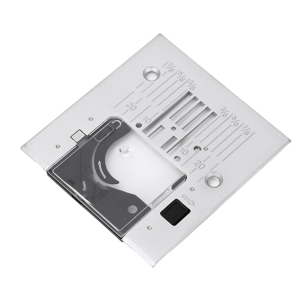 Straight Stitch Needle Plate Replacement Steel Throat Plate with Transparent Cover for Passport 2.0 