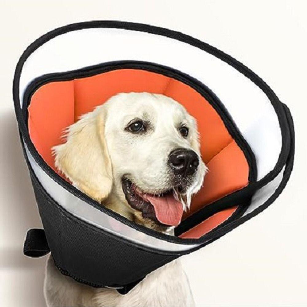 Soft Pet Anti-bite Collar Adjustable Elizabethan Collar Recovery Collar  Prevent Licking Wounds