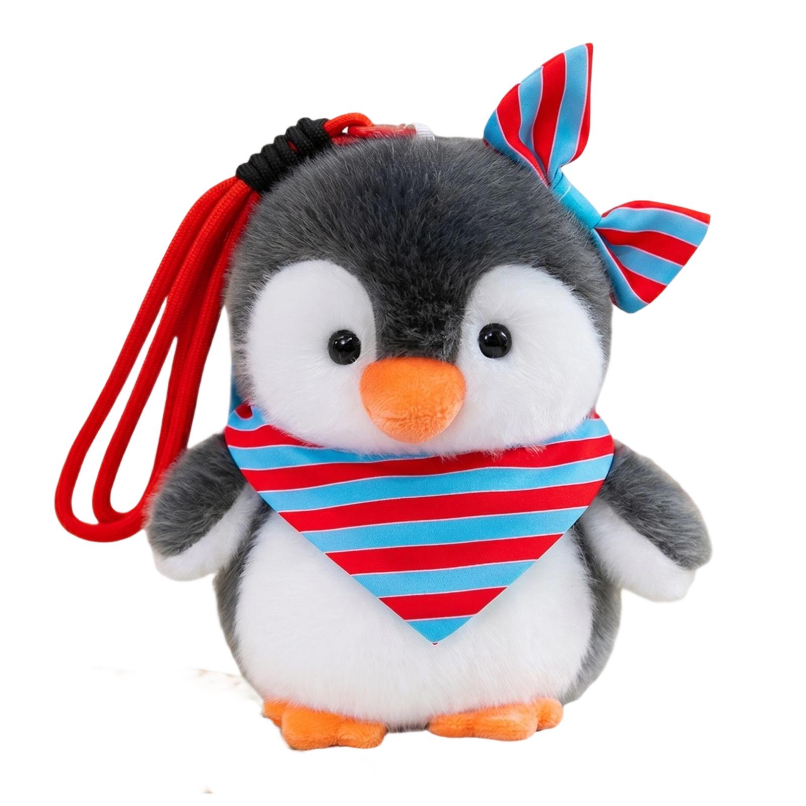 

Little Penguin Table With Plush Doll Pendant One Size