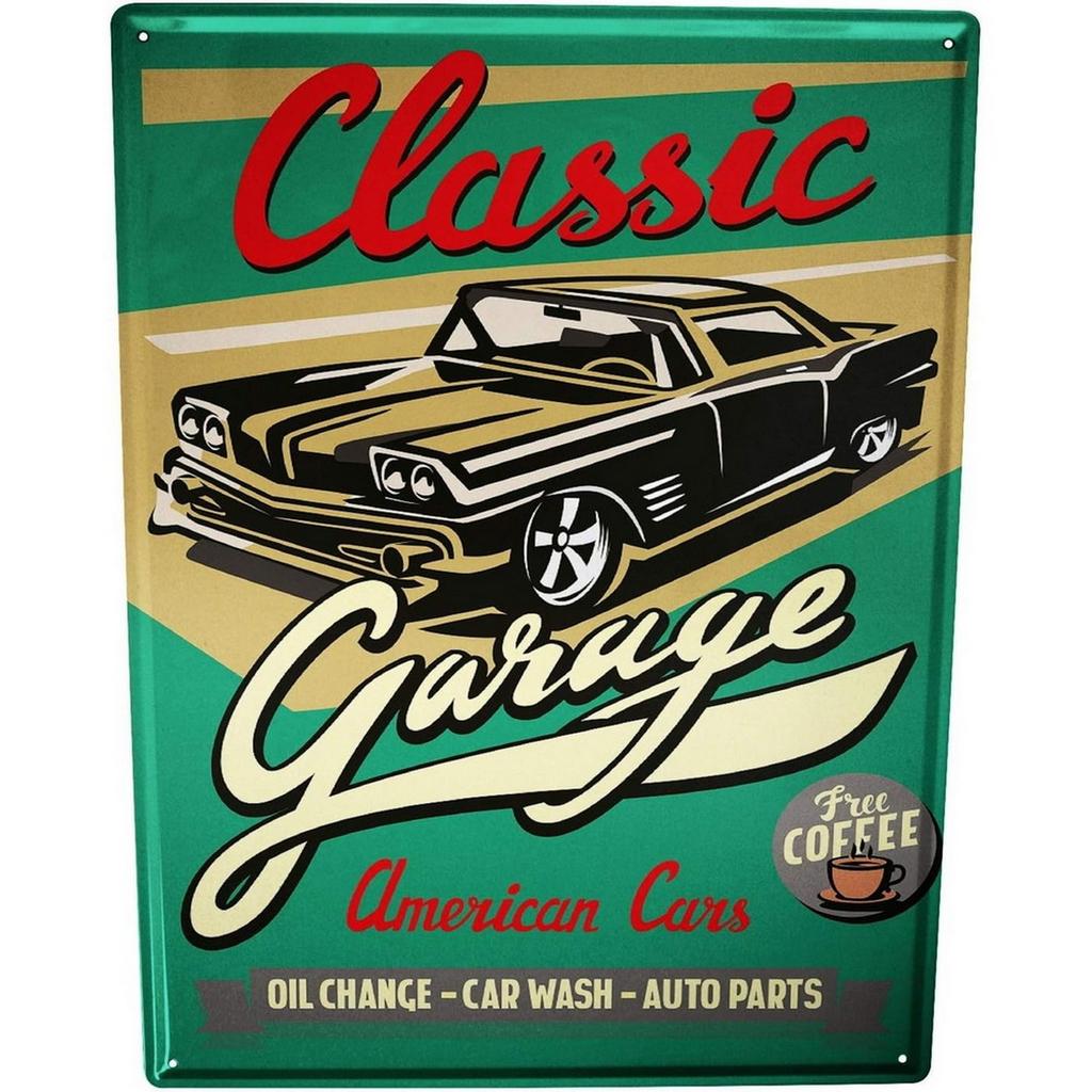 Classic Auto Garage Car Full Service Metal Tin Signs Wall Art Posters Plate Wall Decor for Bars Man Cave Cafe Clubs Garage Retro