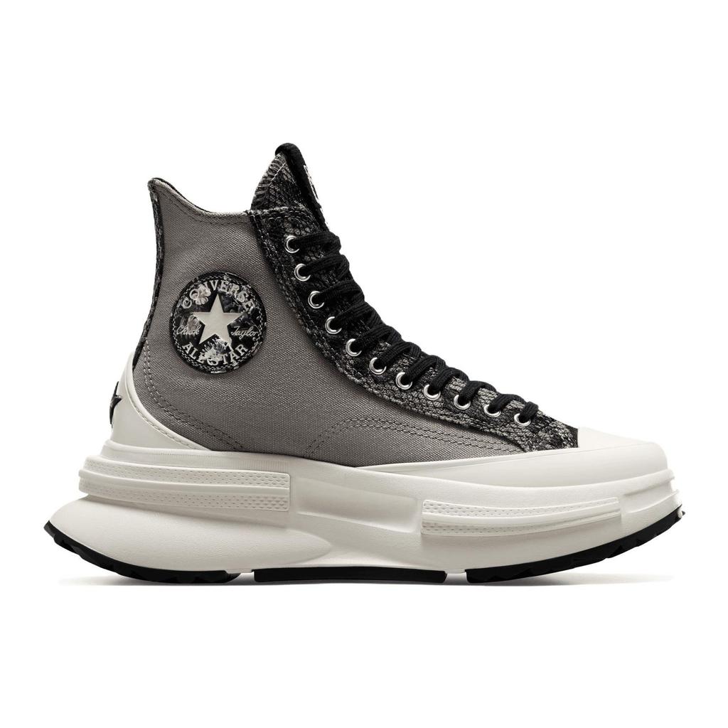 Converse Run Star Legacy Rund Tå Snøresko Slitesterke Støtdempende Høy Topp Canvas Sneakers Unisex Sneakers Grå A07999C