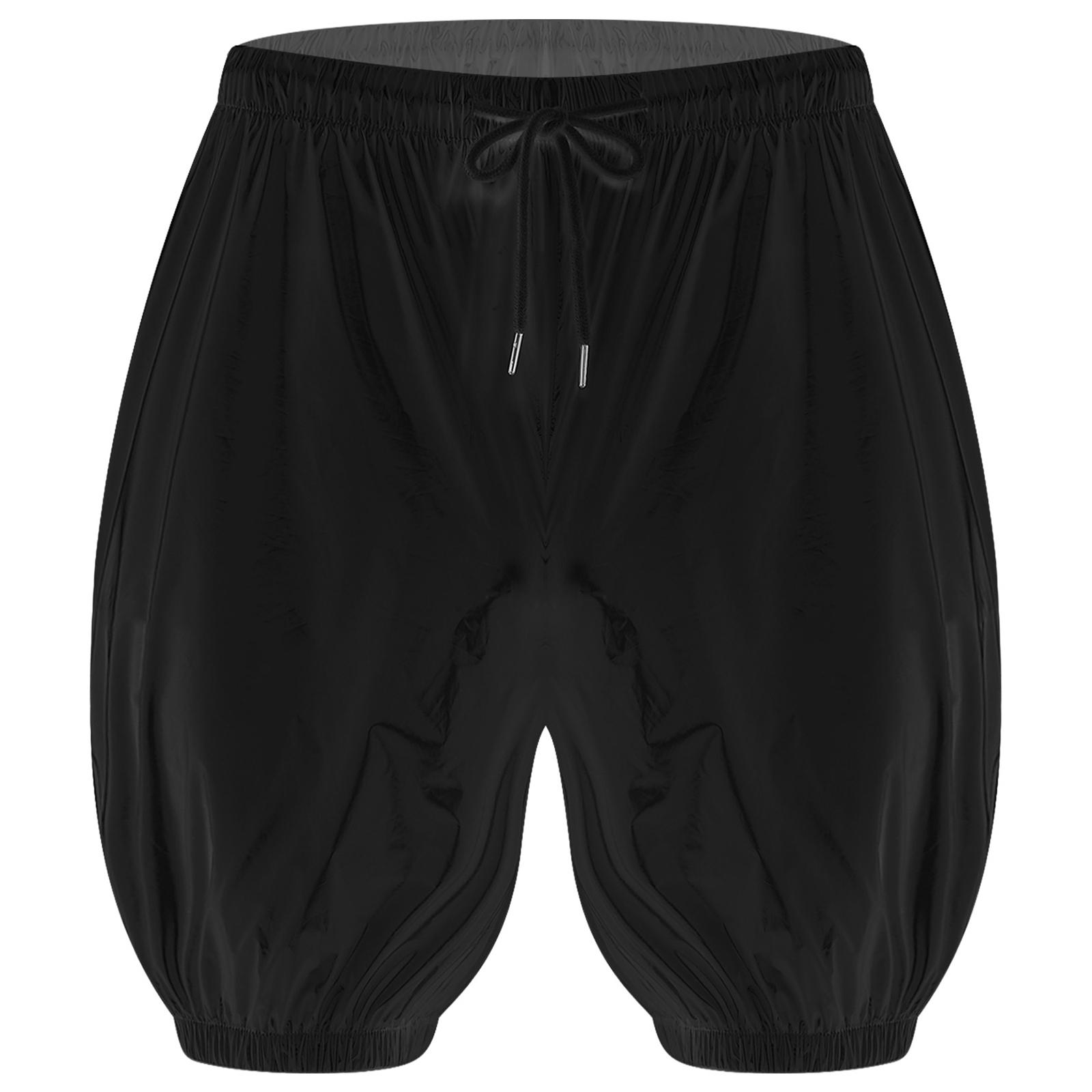 Inhzoy Unisex Volwassenen Waterdichte Herbruikbare Luierslipjes Elastische Tailleband Trekkoord Lekvrij Wasbare Incontinentiebroekjes S zwart