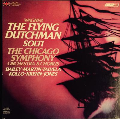 LP Record RICHARD WAGNER - NORMAN BAILEY , JA - The Flying Dutchman OSA13119 London Records 1977 Germany Classical Used