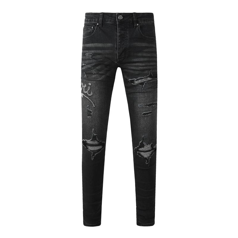 STREETRICH Fashion Americans Brands Men's Jeans Luxury Streetwear Holes Long Trousers Quality Male Stretch Slim Pants Skinny Trousers