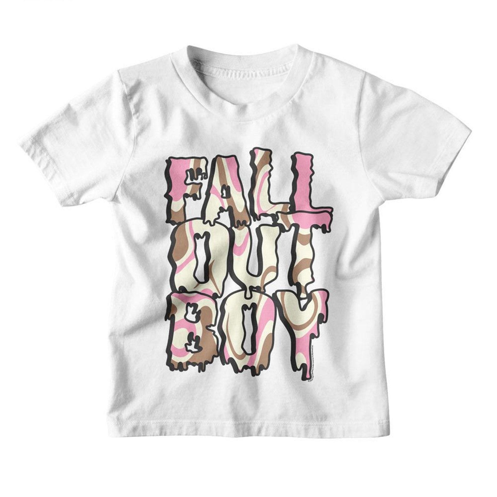 Fall Out Boy Fob Neapolitan Logo White Toddler T-Shirt S
