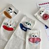 5 Pairs Mid-Calf Big Eyes Socks Breathable 3D Eyes Sock Novelty Funny Expression Socks  Gifts