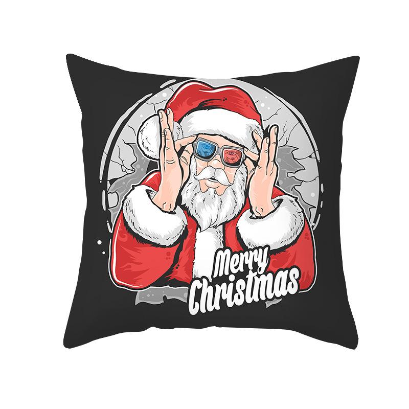 Nordische Weihnachtskissenbezug Schwarz Gold Serie Pfirsichhaut Kissenbezug Büro Sofa Kissenbezug Zuhause