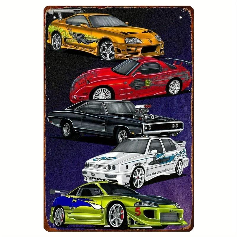 Retro Beer Metal Wall Art 20x30cm